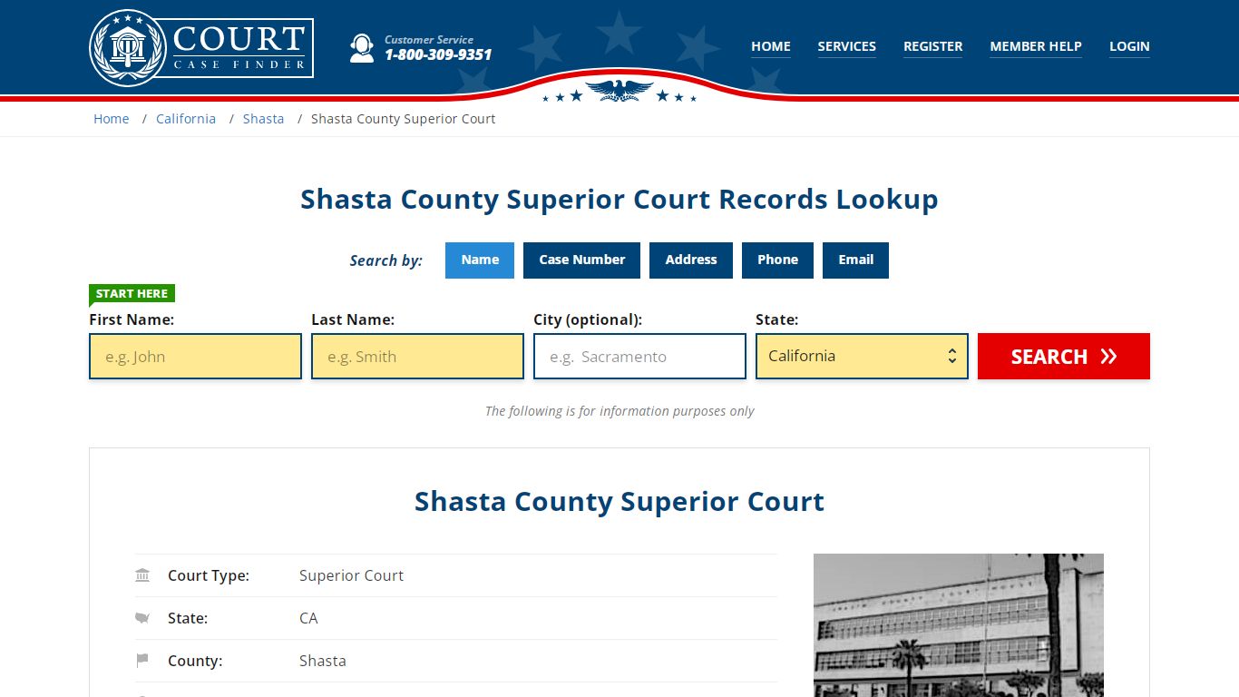 Shasta County Superior Court Records Lookup - CourtCaseFinder.com